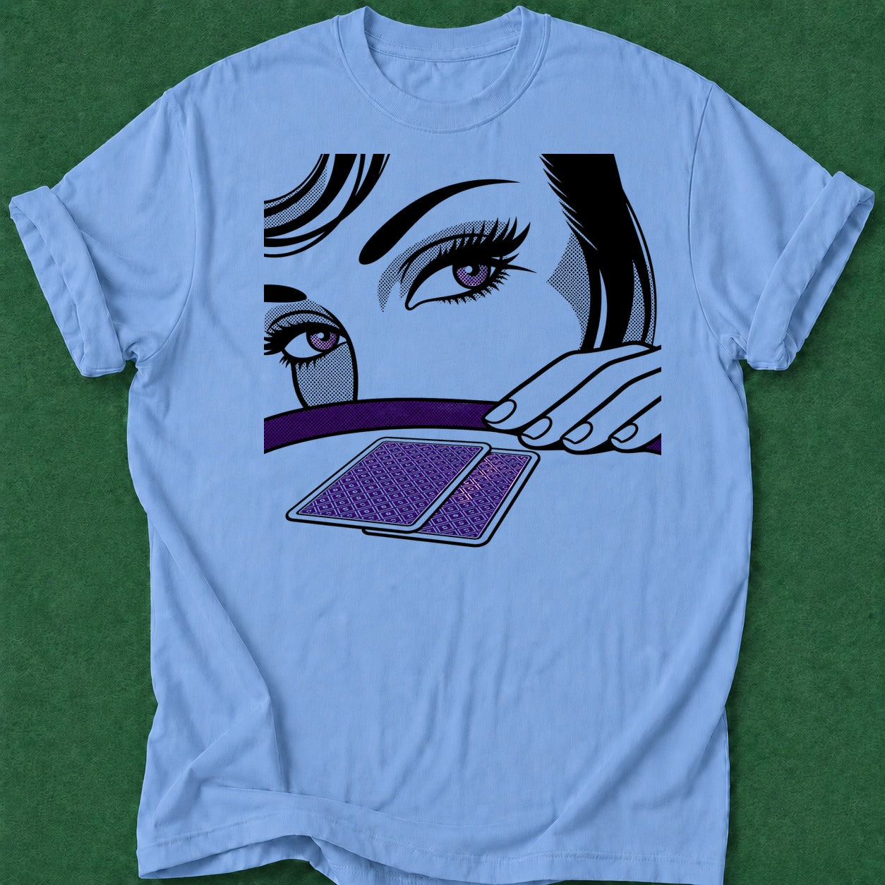 Dead Read Poker Chick T-Shirt poker t-shirt design, card player gift, home game, poker gift, poker room apparel