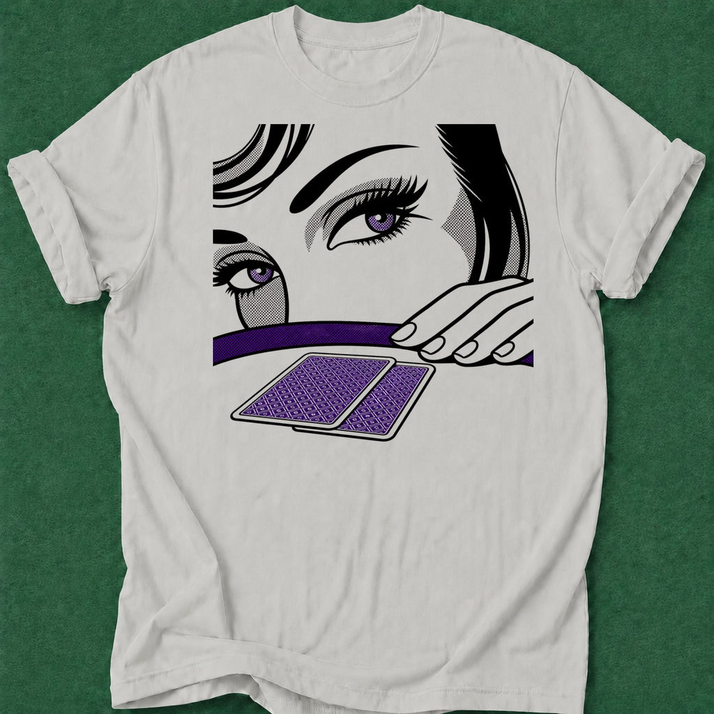 Dead Read Poker Chick T-Shirt poker t-shirt design, card player gift, home game, poker gift, poker room apparel