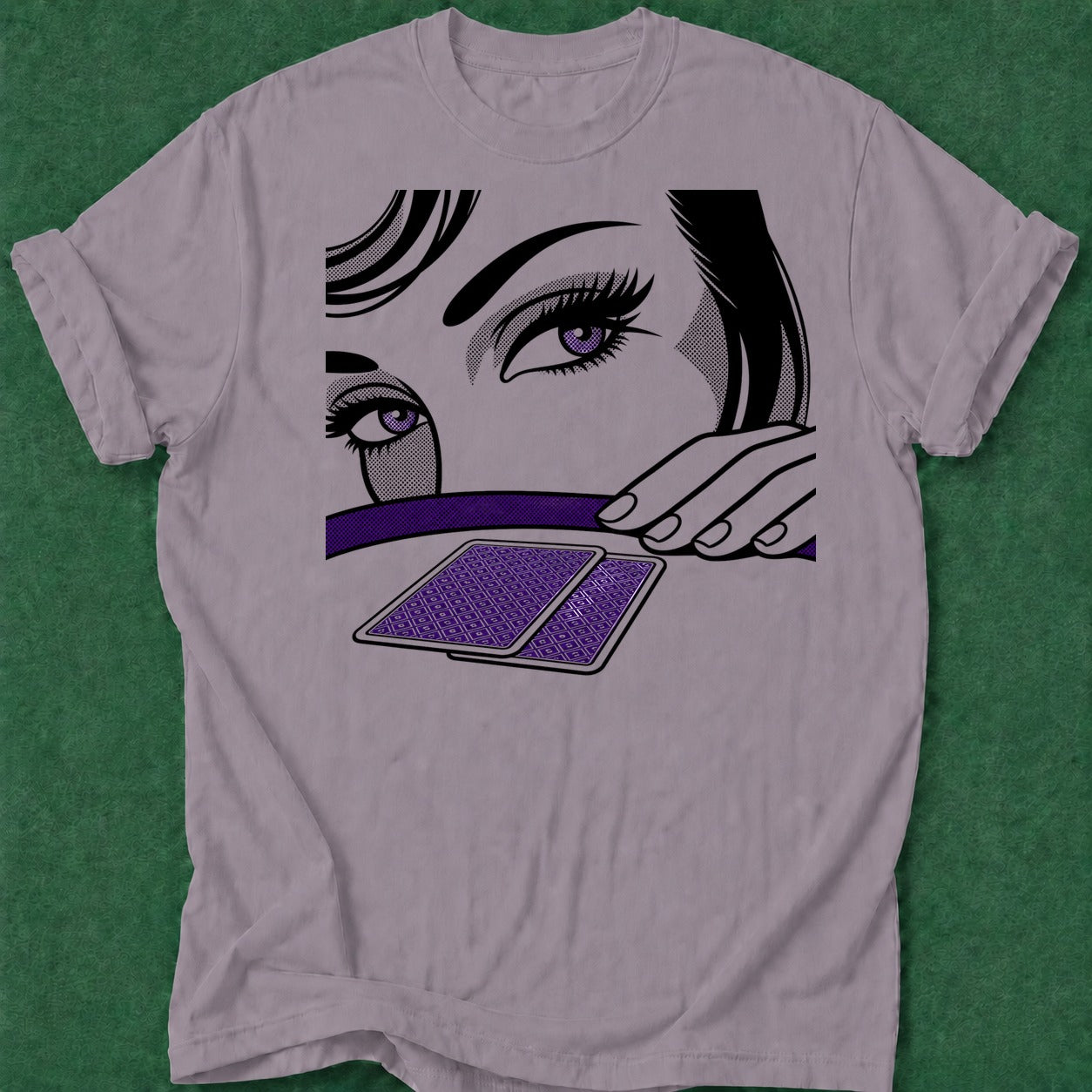 Dead Read Poker Chick T-Shirt poker t-shirt design, card player gift, home game, poker gift, poker room apparel