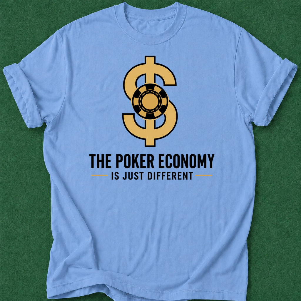 Dead Read Poker Economy T-Shirt poker t-shirt design, dry humor tee, fortune, home game, tournament poker apparel