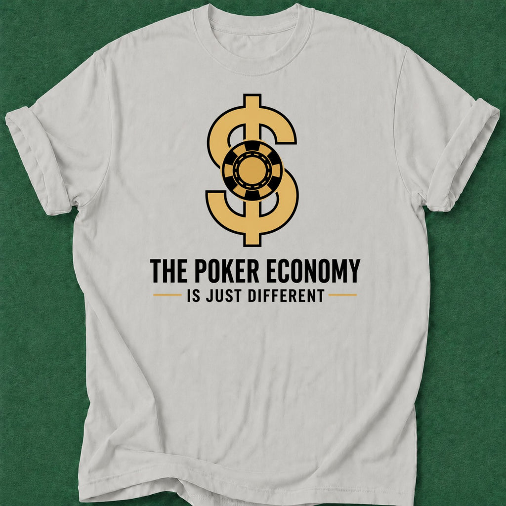Dead Read Poker Economy T-Shirt poker t-shirt design, dry humor tee, fortune, home game, tournament poker apparel