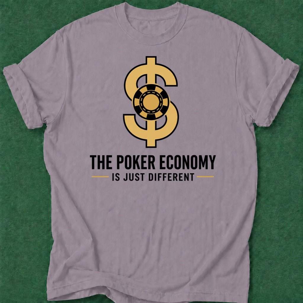 Dead Read Poker Economy T-Shirt poker t-shirt design, dry humor tee, fortune, home game, tournament poker apparel
