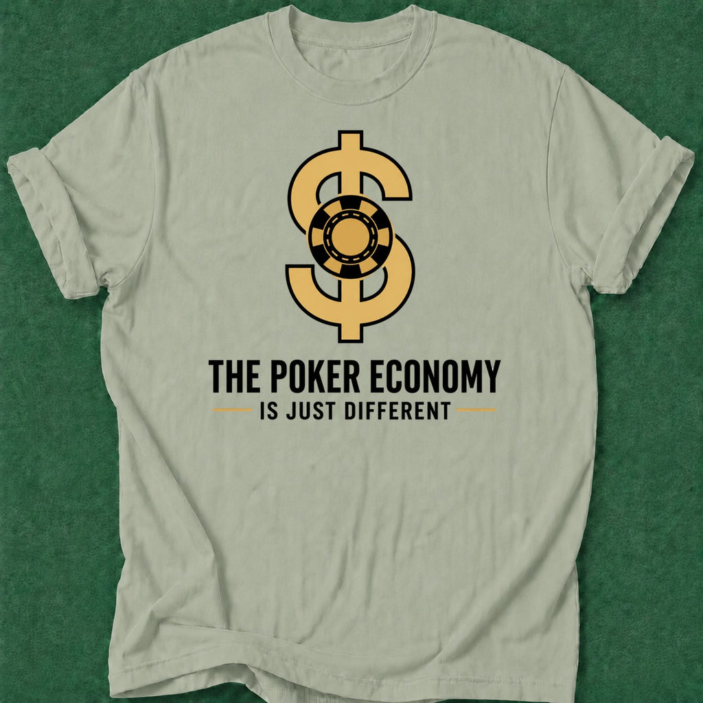 Dead Read Poker Economy T-Shirt poker t-shirt design, dry humor tee, fortune, home game, tournament poker apparel