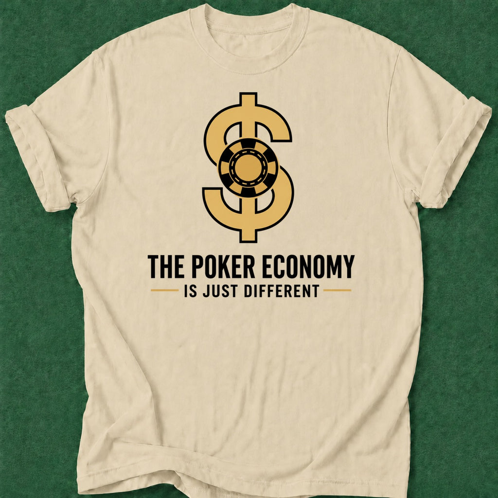 Dead Read Poker Economy T-Shirt poker t-shirt design, dry humor tee, fortune, home game, tournament poker apparel