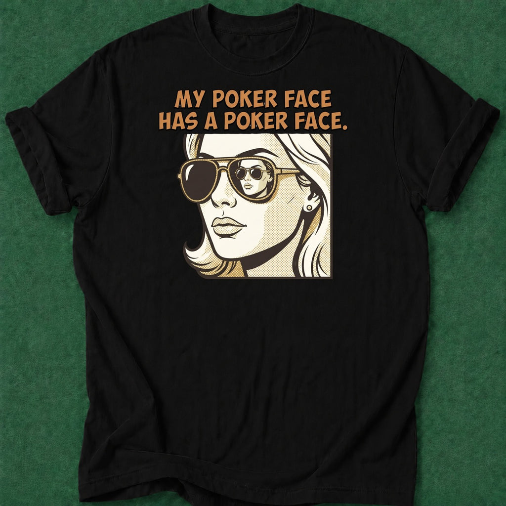 Dead Read Poker Face Has Face T-Shirt poker t-shirt design, poker night, card player gift, woman poker, female poker player apparel