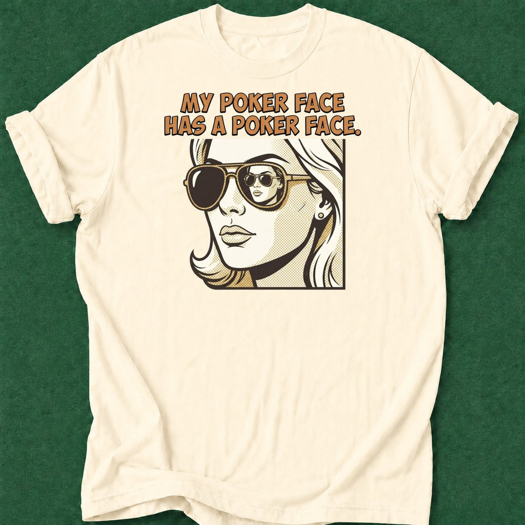 Dead Read Poker Face Has Face T-Shirt poker t-shirt design, poker night, card player gift, woman poker, female poker player apparel