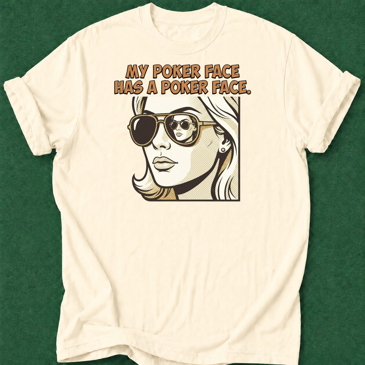 Dead Read Poker Face Has Face T-Shirt poker t-shirt design, poker night, card player gift, woman poker, female poker player apparel