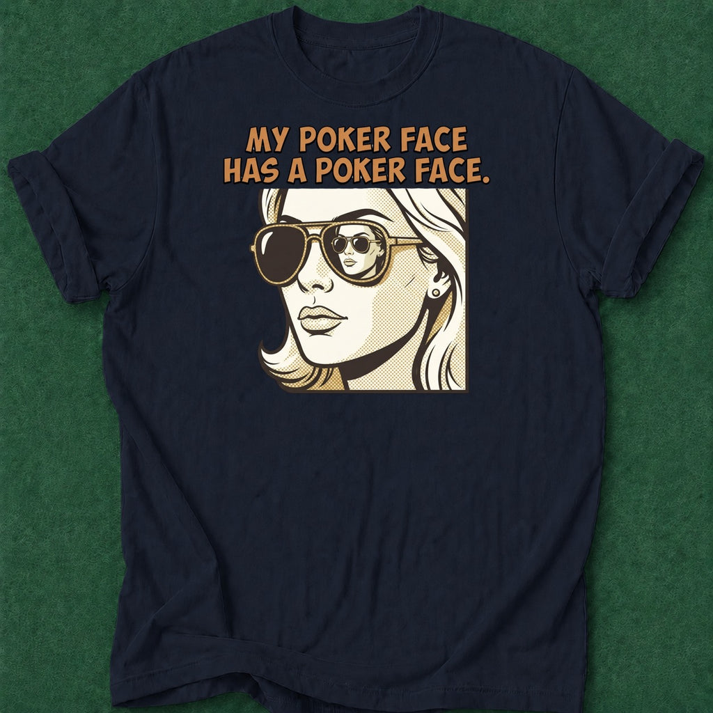 Dead Read Poker Face Has Face T-Shirt poker t-shirt design, poker night, card player gift, woman poker, female poker player apparel