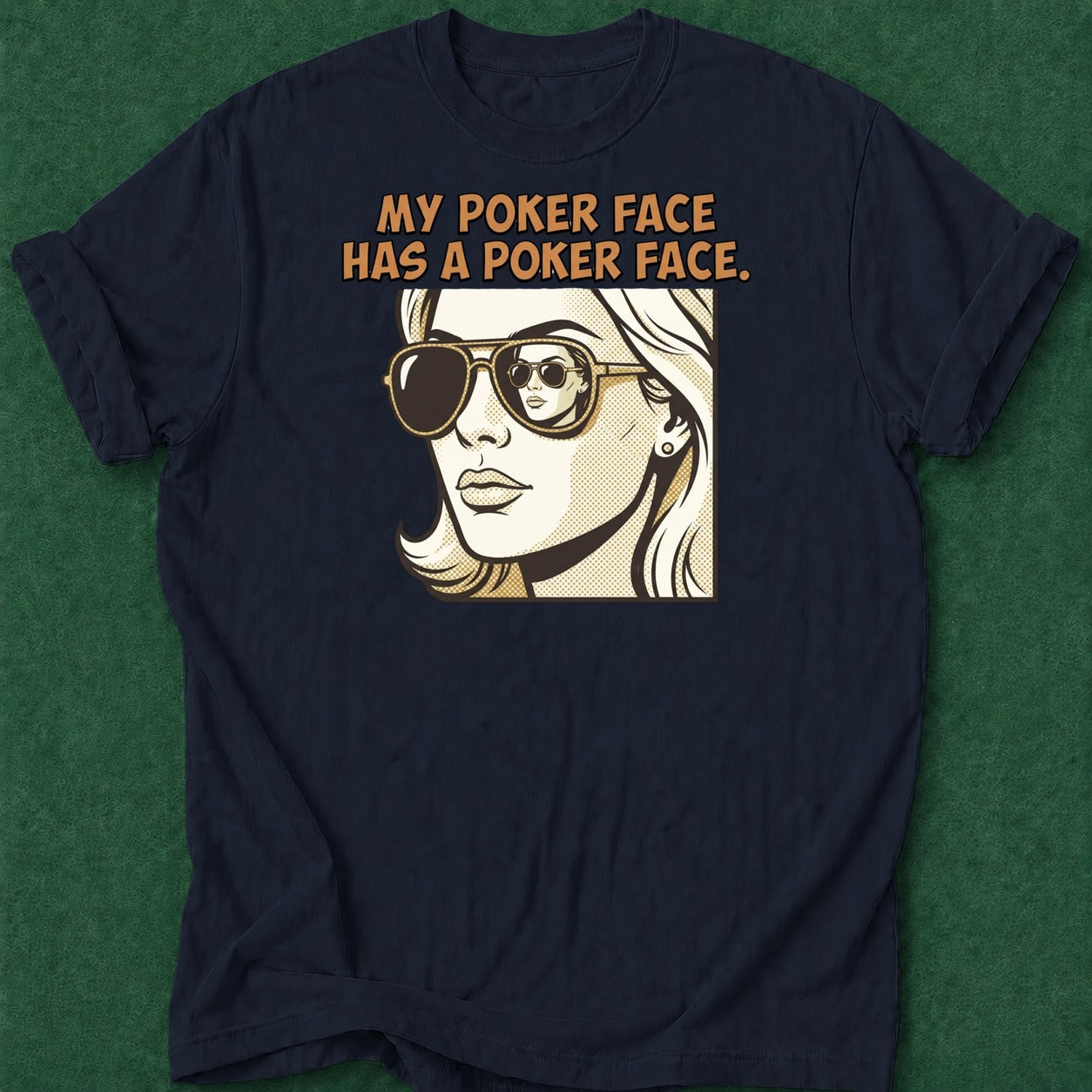 Dead Read Poker Face Has Face T-Shirt poker t-shirt design, poker night, card player gift, woman poker, female poker player apparel