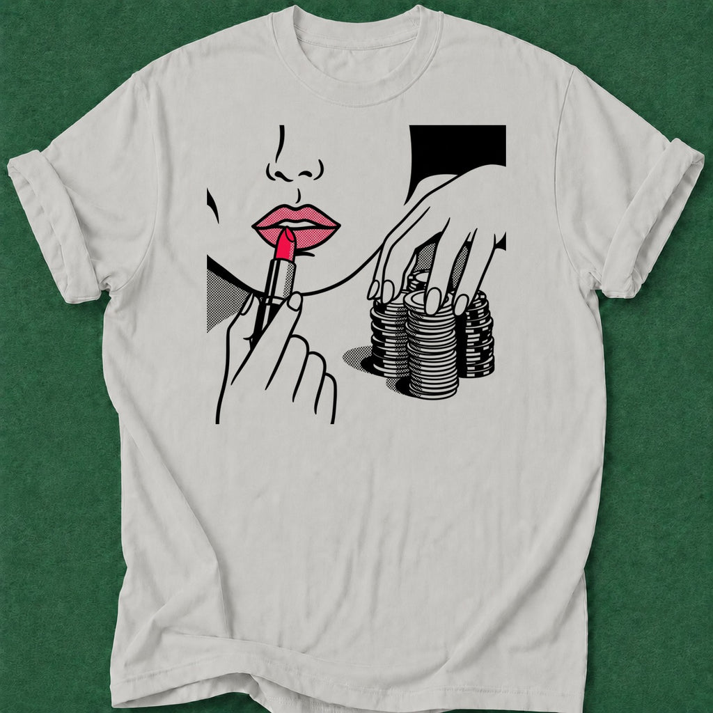 Dead Read Poker Queen poker t-shirt design, hold em, poker intuition, tournament poker, river card apparel