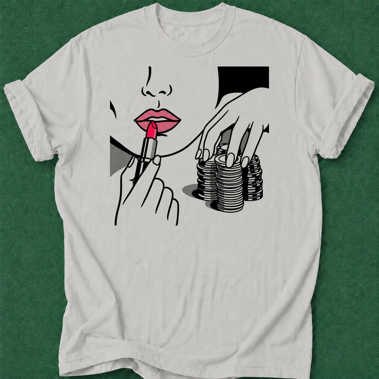 Dead Read Poker Queen poker t-shirt design, hold em, poker intuition, tournament poker, river card apparel