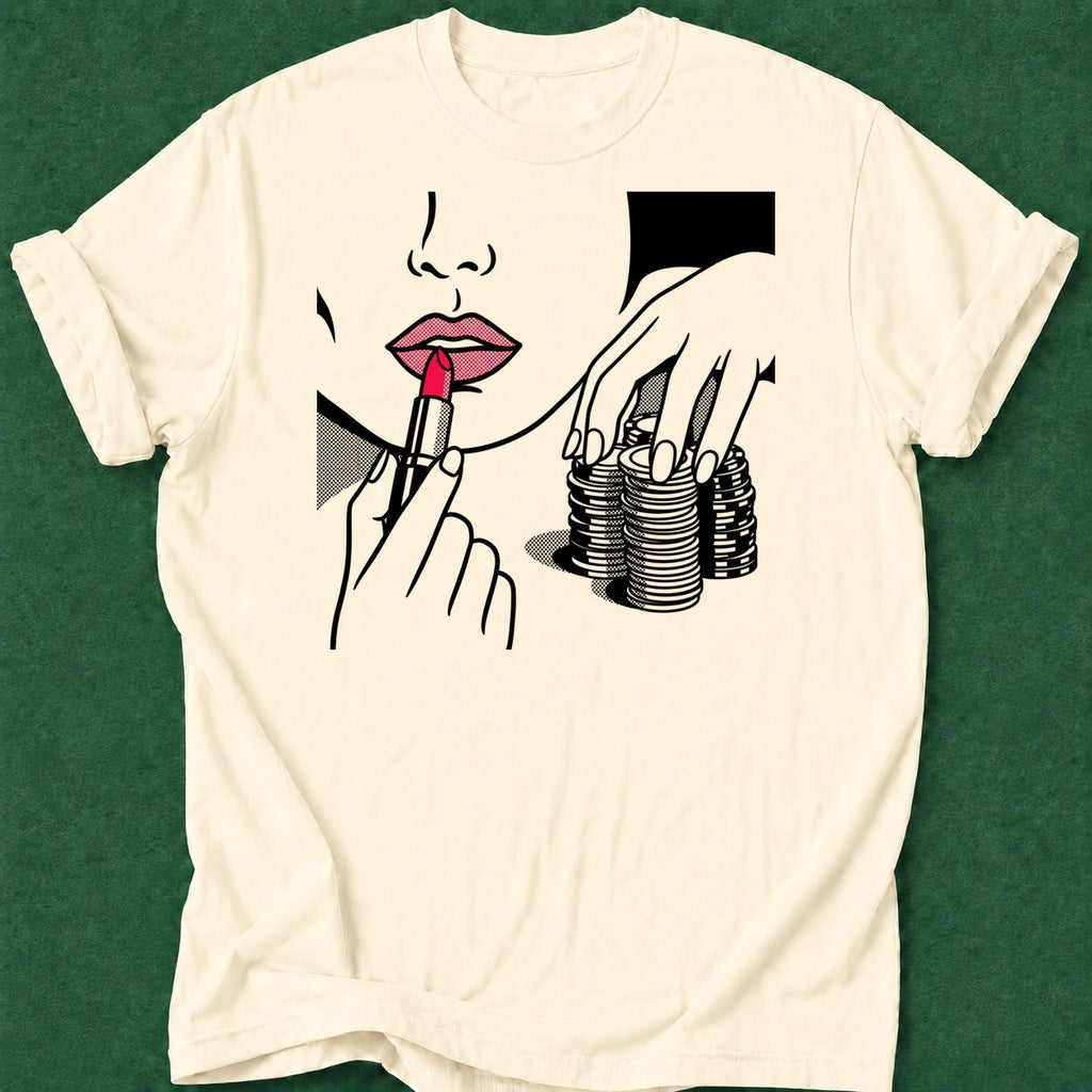 Dead Read Poker Queen poker t-shirt design, hold em, poker intuition, tournament poker, river card apparel