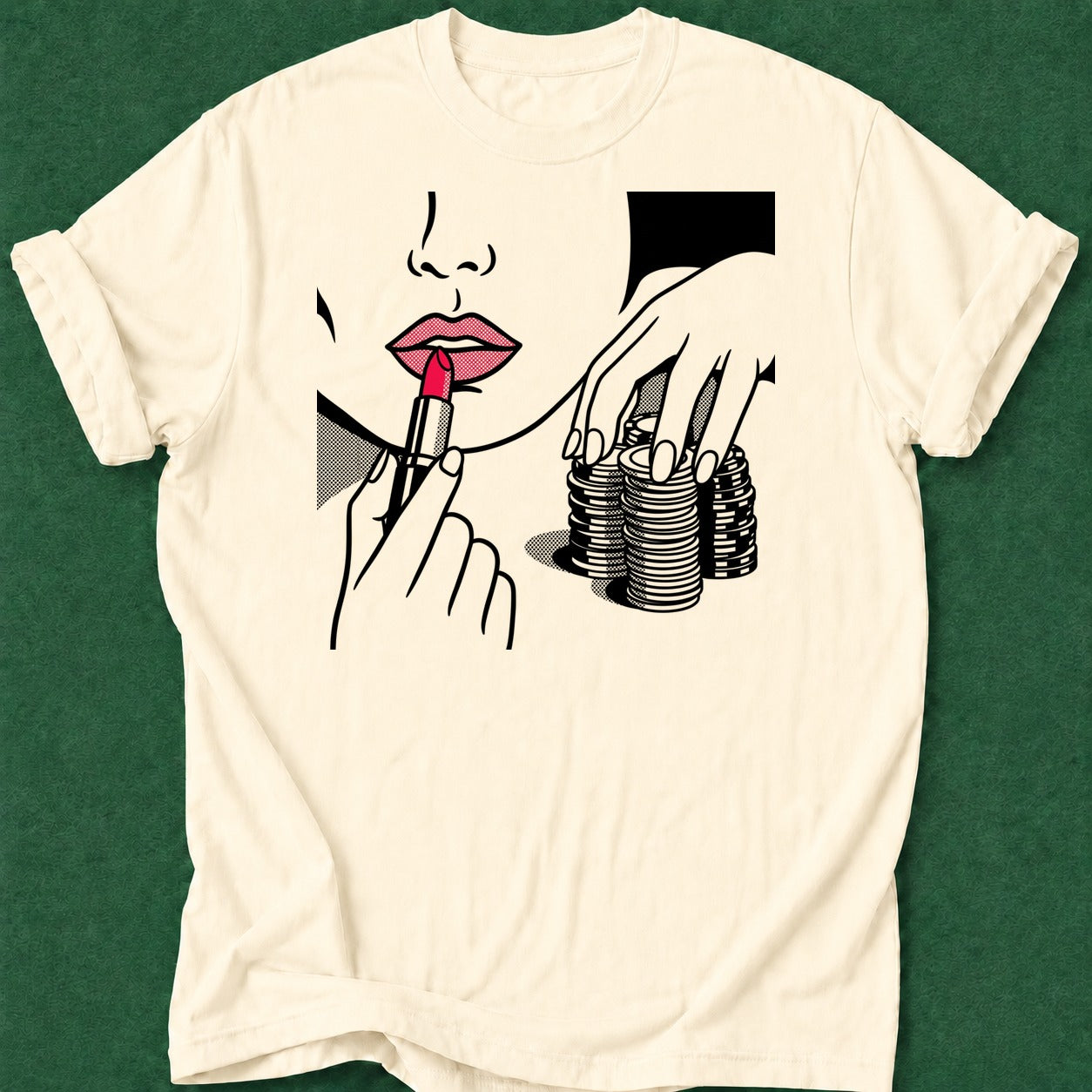 Dead Read Poker Queen poker t-shirt design, hold em, poker intuition, tournament poker, river card apparel