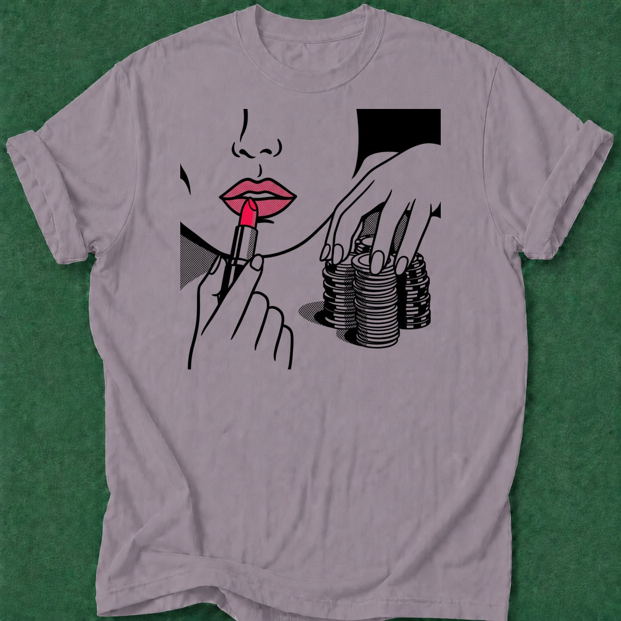 Dead Read Poker Queen poker t-shirt design, hold em, poker intuition, tournament poker, river card apparel