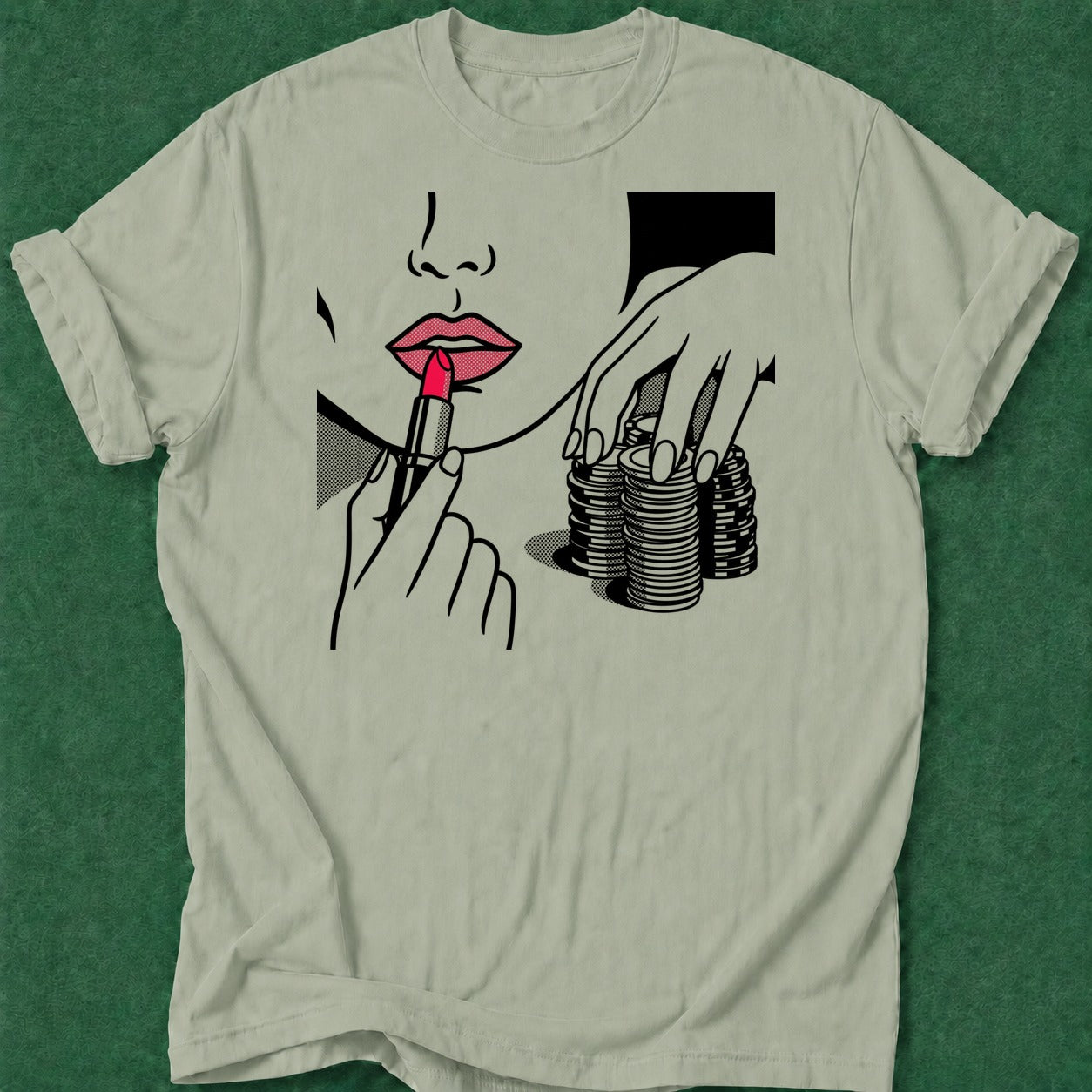 Dead Read Poker Queen poker t-shirt design, hold em, poker intuition, tournament poker, river card apparel