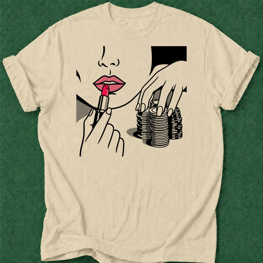 Dead Read Poker Queen poker t-shirt design, hold em, poker intuition, tournament poker, river card apparel