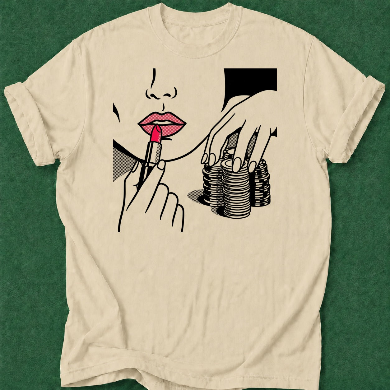 Dead Read Poker Queen poker t-shirt design, hold em, poker intuition, tournament poker, river card apparel