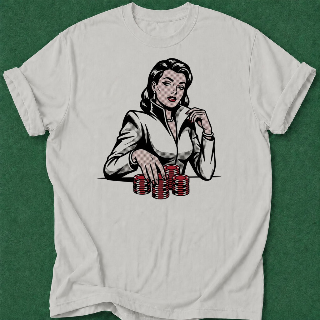 Dead Read Poker Woman poker t-shirt design, grinder, poker room, bluff read, gift for gambler apparel