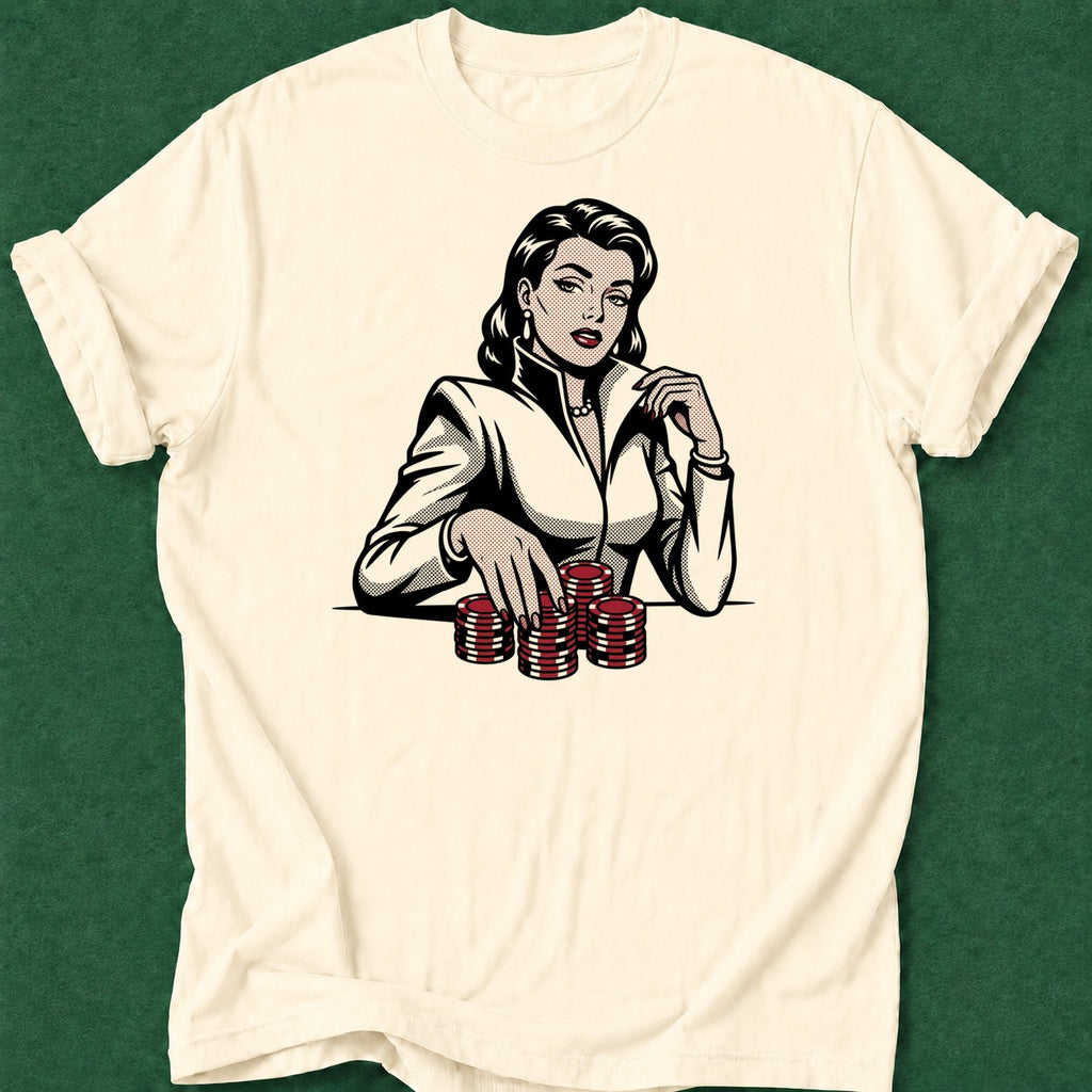 Dead Read Poker Woman poker t-shirt design, grinder, poker room, bluff read, gift for gambler apparel