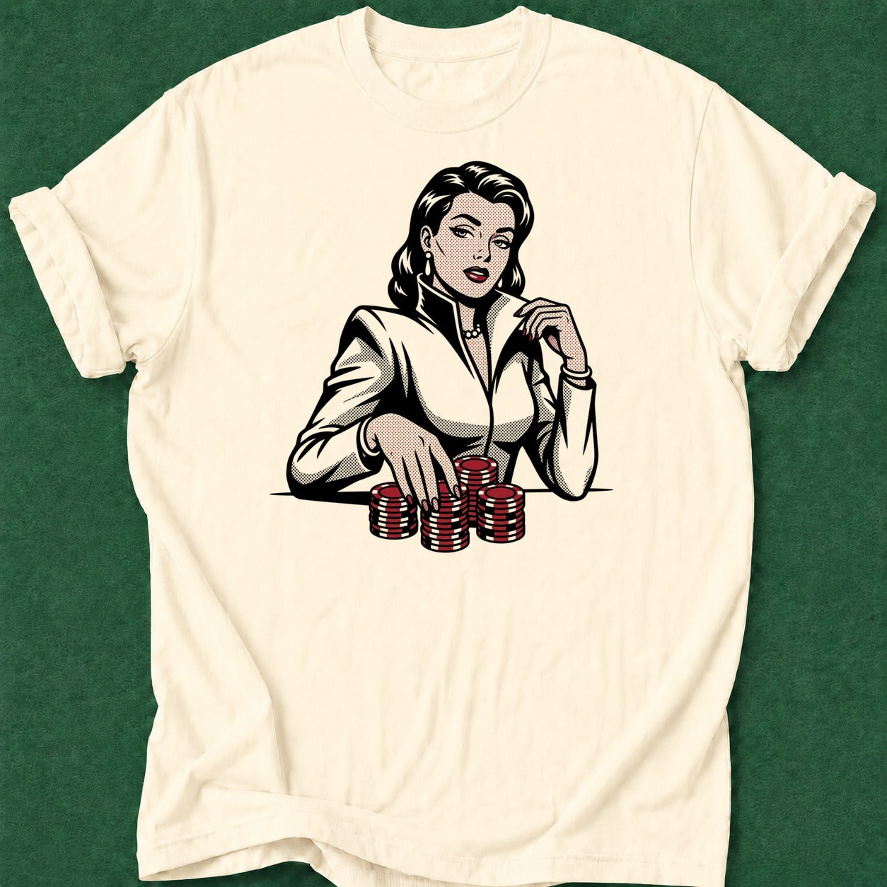 Dead Read Poker Woman poker t-shirt design, grinder, poker room, bluff read, gift for gambler apparel