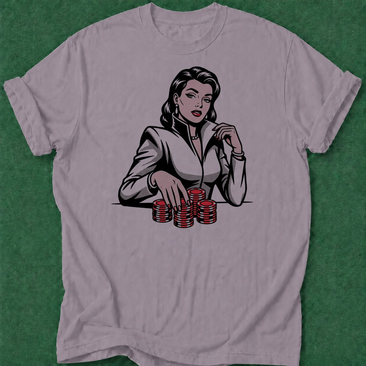 Dead Read Poker Woman poker t-shirt design, grinder, poker room, bluff read, gift for gambler apparel