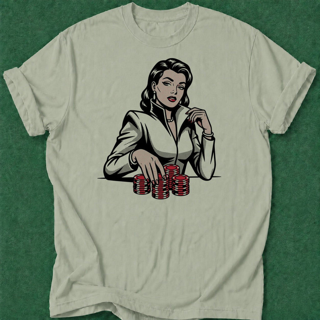 Dead Read Poker Woman poker t-shirt design, grinder, poker room, bluff read, gift for gambler apparel