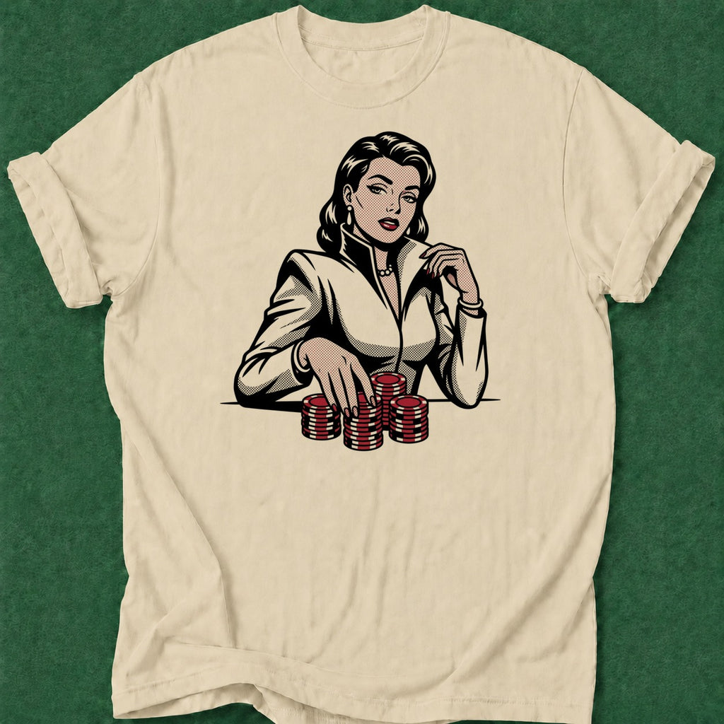 Dead Read Poker Woman poker t-shirt design, grinder, poker room, bluff read, gift for gambler apparel