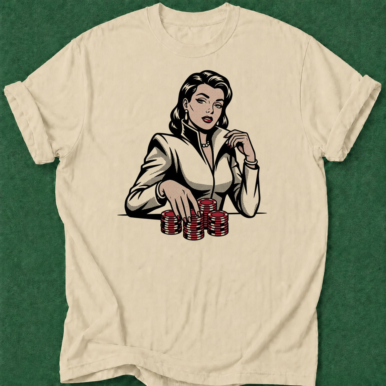 Dead Read Poker Woman poker t-shirt design, grinder, poker room, bluff read, gift for gambler apparel