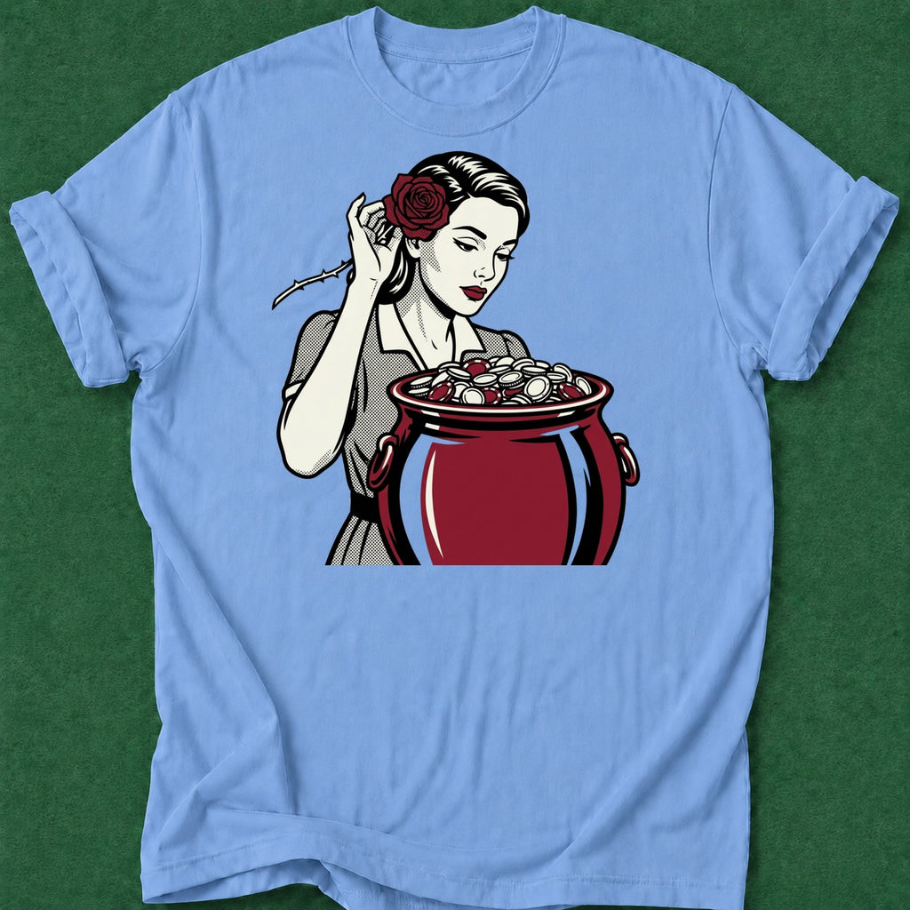 Dead Read Pot of Chips T-Shirt poker t-shirt design, female poker player, poker gift, card player gift, casino night apparel