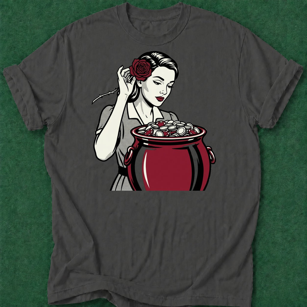 Dead Read Pot of Chips T-Shirt poker t-shirt design, female poker player, poker gift, card player gift, casino night apparel