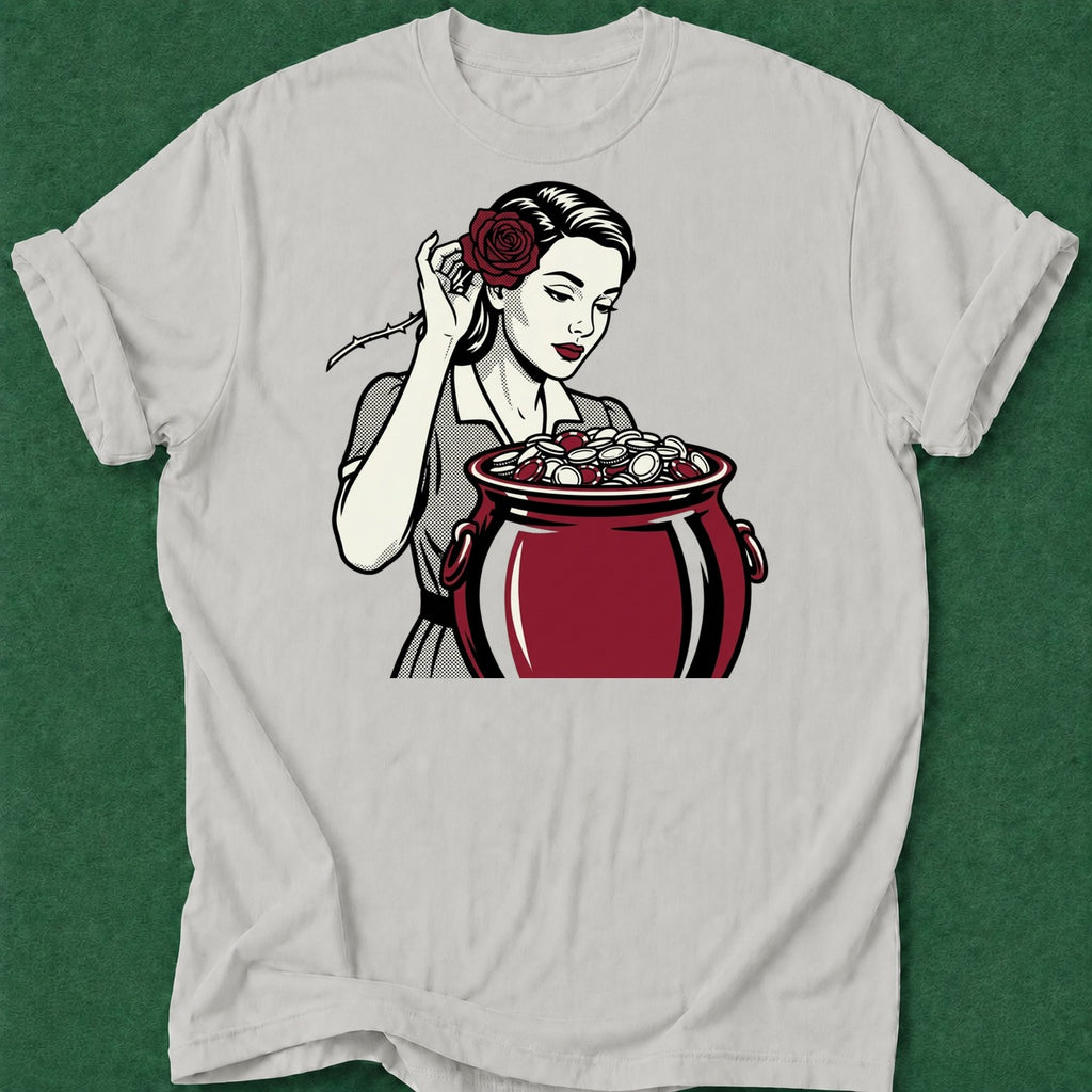 Dead Read Pot of Chips T-Shirt poker t-shirt design, female poker player, poker gift, card player gift, casino night apparel