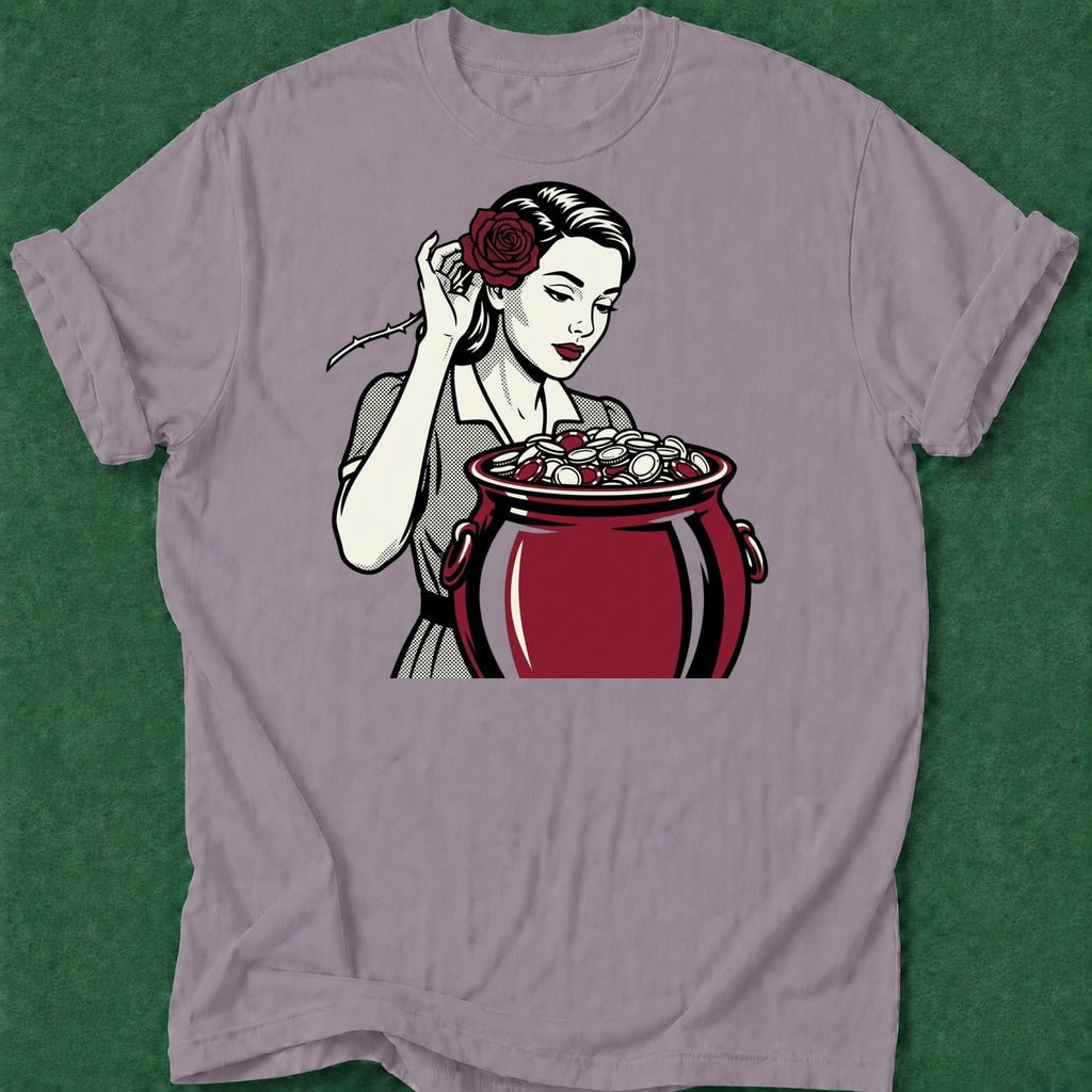 Dead Read Pot of Chips T-Shirt poker t-shirt design, female poker player, poker gift, card player gift, casino night apparel