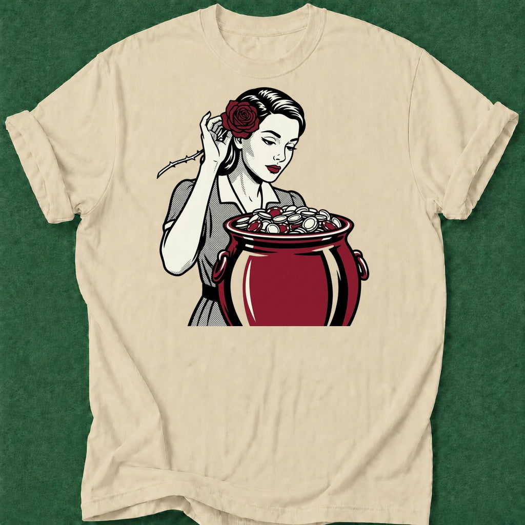 Dead Read Pot of Chips T-Shirt poker t-shirt design, female poker player, poker gift, card player gift, casino night apparel