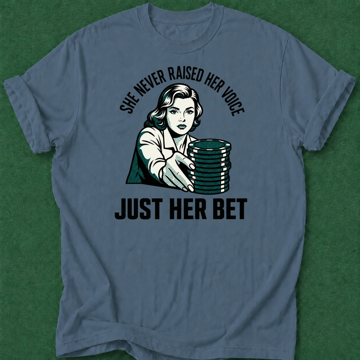 Dead Read Raised Her Bet T-Shirt poker t-shirt design, fortune, poker gift, dry humor tee, poker humor apparel