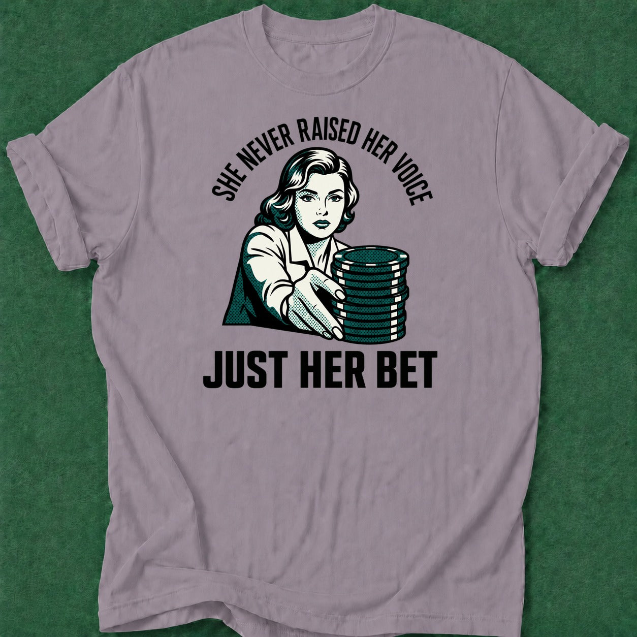 Dead Read Raised Her Bet T-Shirt poker t-shirt design, fortune, poker gift, dry humor tee, poker humor apparel