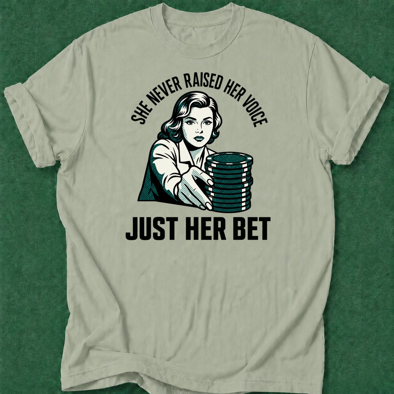Dead Read Raised Her Bet T-Shirt poker t-shirt design, fortune, poker gift, dry humor tee, poker humor apparel