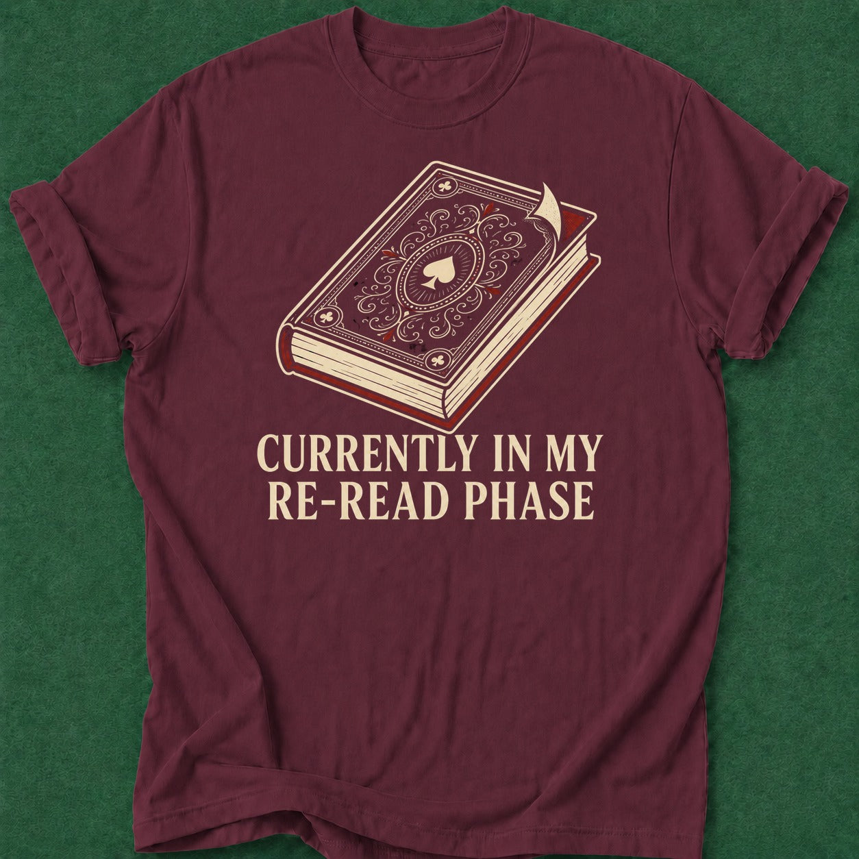 Dead Read Re-Read T-Shirt poker t-shirt design, grinder, hold em, tournament poker, dry humor tee apparel