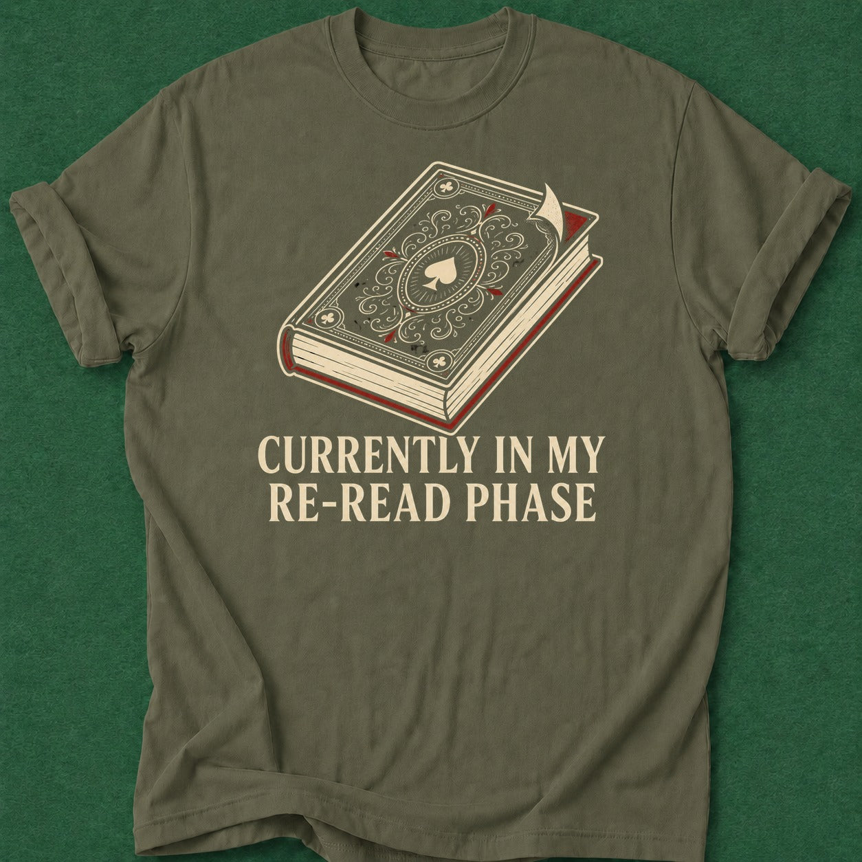 Dead Read Re-Read T-Shirt poker t-shirt design, grinder, hold em, tournament poker, dry humor tee apparel