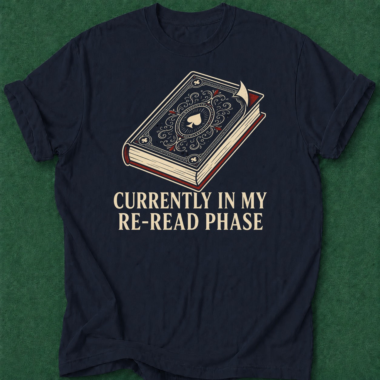 Dead Read Re-Read T-Shirt poker t-shirt design, grinder, hold em, tournament poker, dry humor tee apparel