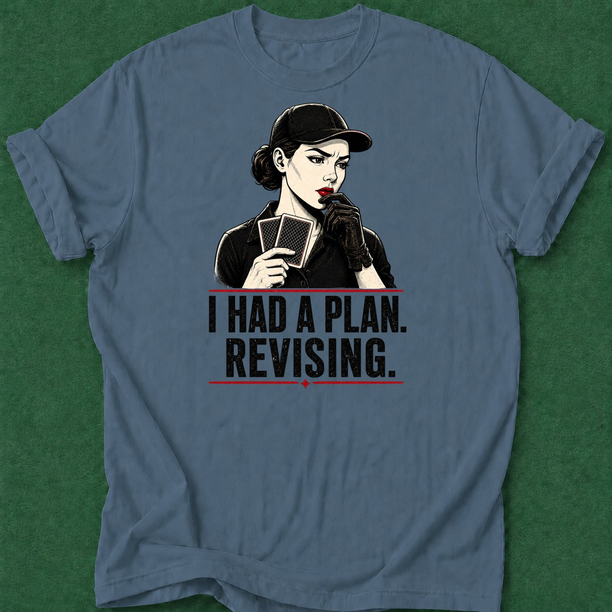 Dead Read Revising Plan T-Shirt poker t-shirt design, grinder, poker night, poker room, poker humor apparel