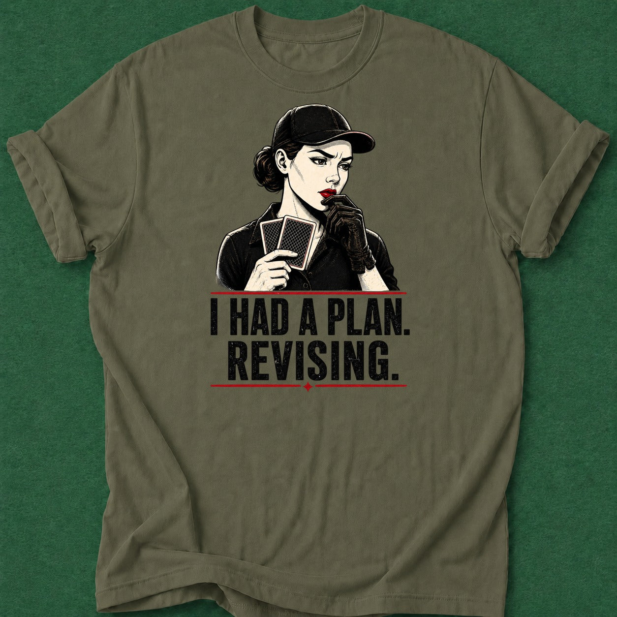 Dead Read Revising Plan T-Shirt poker t-shirt design, grinder, poker night, poker room, poker humor apparel