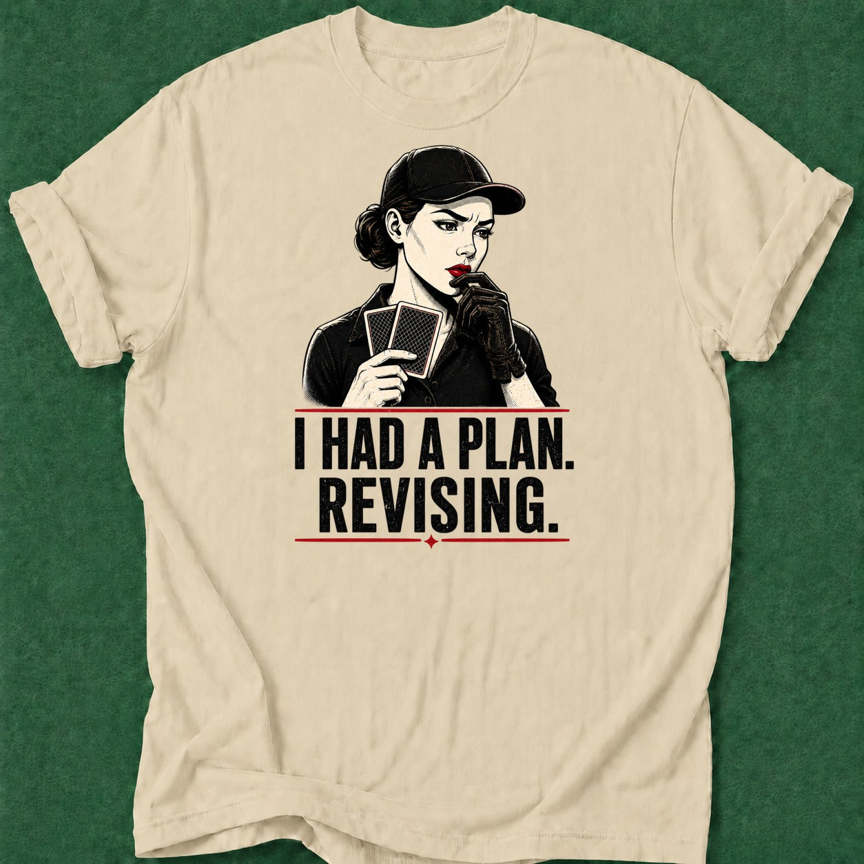 Dead Read Revising Plan T-Shirt poker t-shirt design, grinder, poker night, poker room, poker humor apparel
