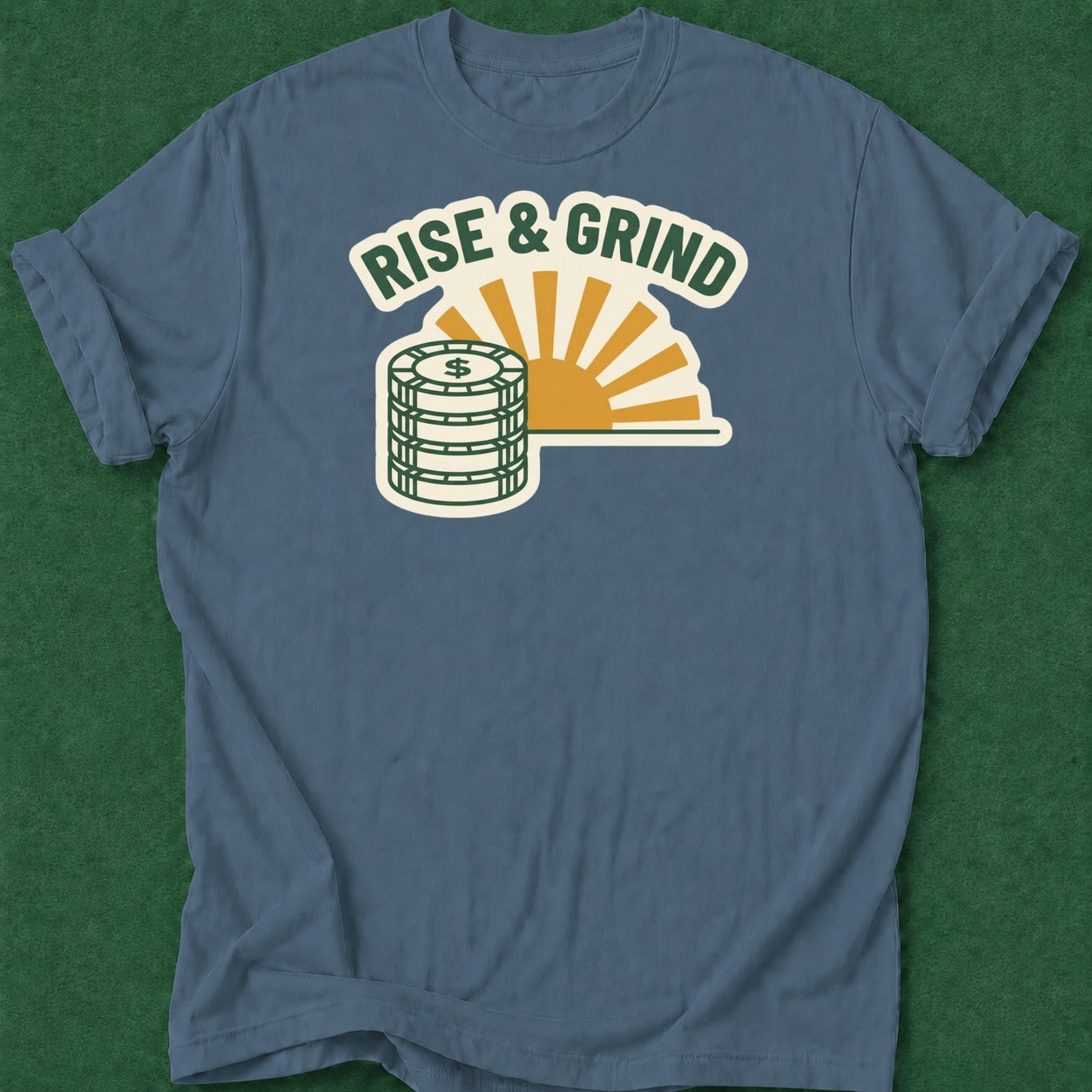 Dead Read Rise & Grind T-Shirt poker t-shirt design, poker apparel, poker intuition, card player gift, woman poker apparel
