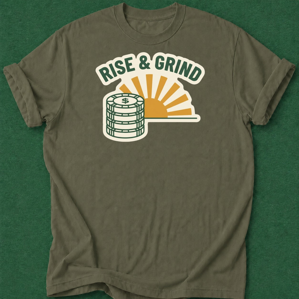 Dead Read Rise & Grind T-Shirt poker t-shirt design, poker apparel, poker intuition, card player gift, woman poker apparel