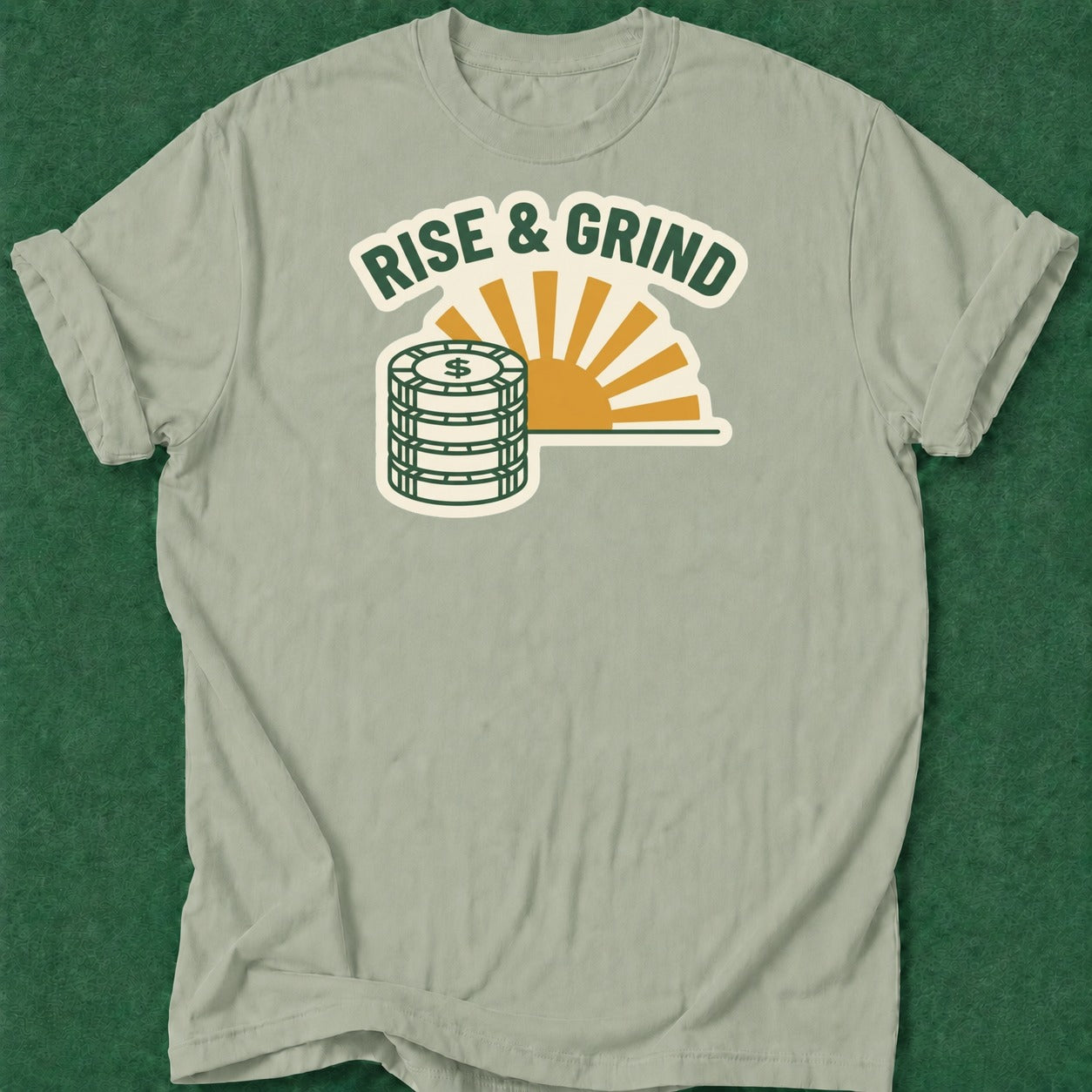 Dead Read Rise & Grind T-Shirt poker t-shirt design, poker apparel, poker intuition, card player gift, woman poker apparel