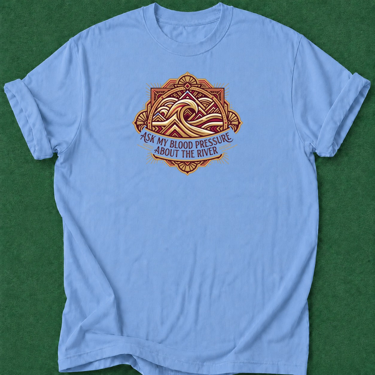 Dead Read River Blood Pressure poker t-shirt design, hold em, grinder, poker intuition, chip stack apparel