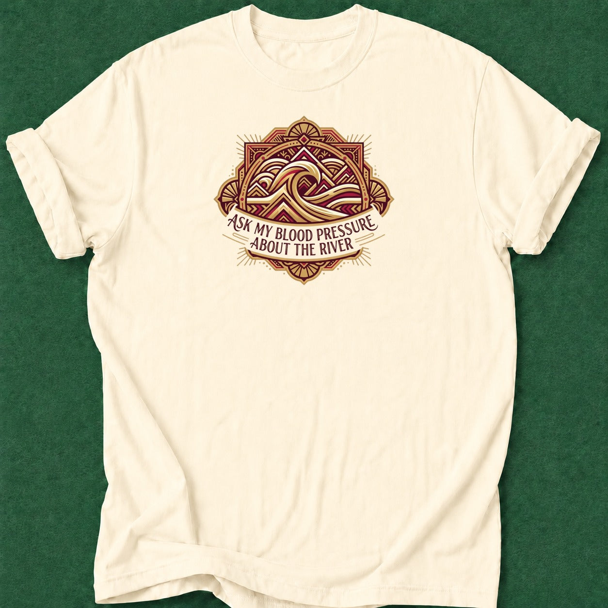Dead Read River Blood Pressure poker t-shirt design, hold em, grinder, poker intuition, chip stack apparel