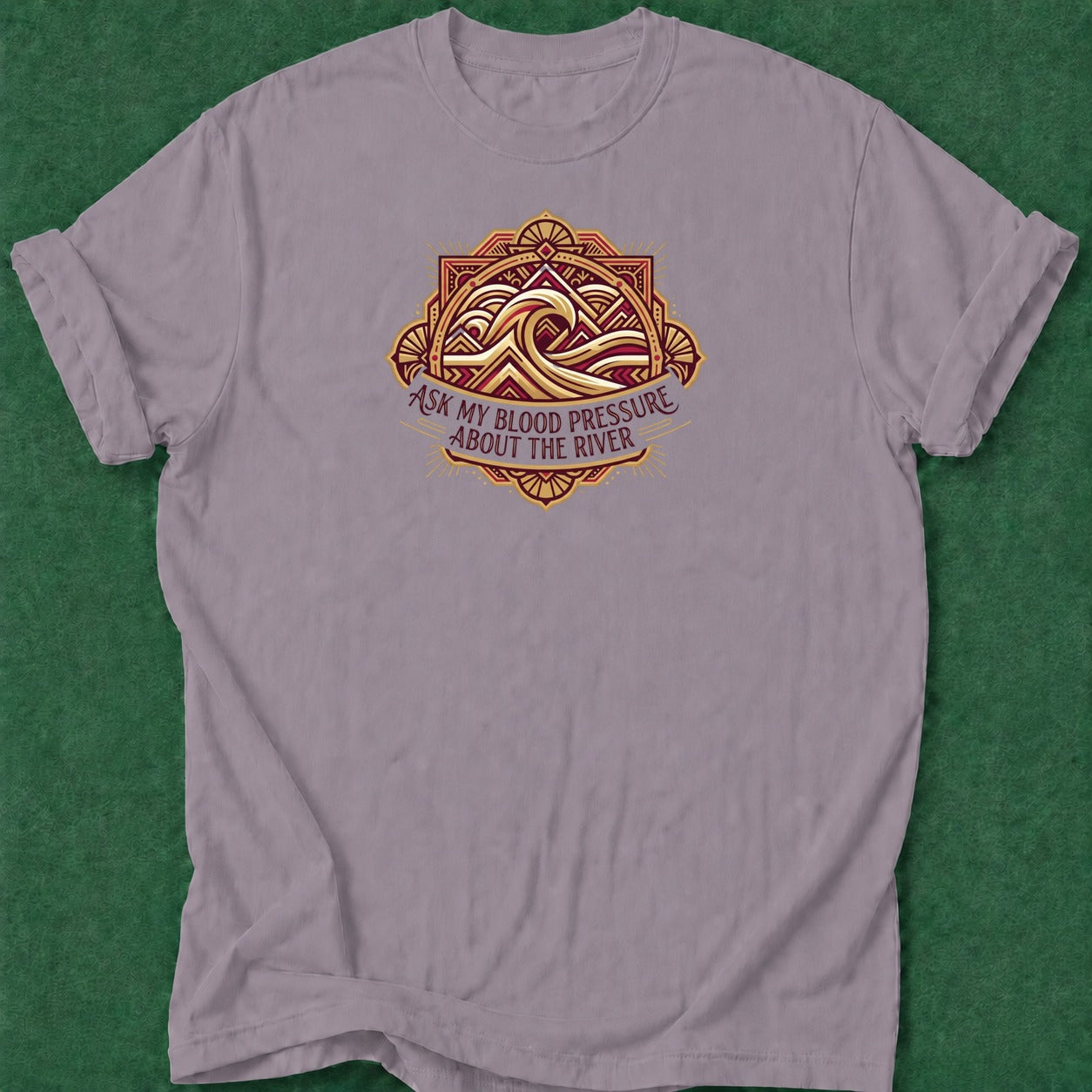 Dead Read River Blood Pressure poker t-shirt design, hold em, grinder, poker intuition, chip stack apparel