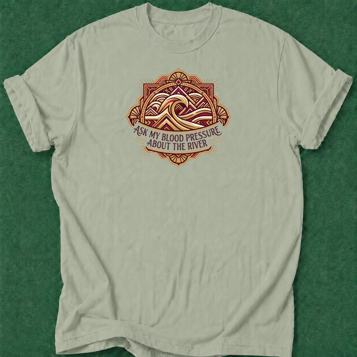 Dead Read River Blood Pressure poker t-shirt design, hold em, grinder, poker intuition, chip stack apparel