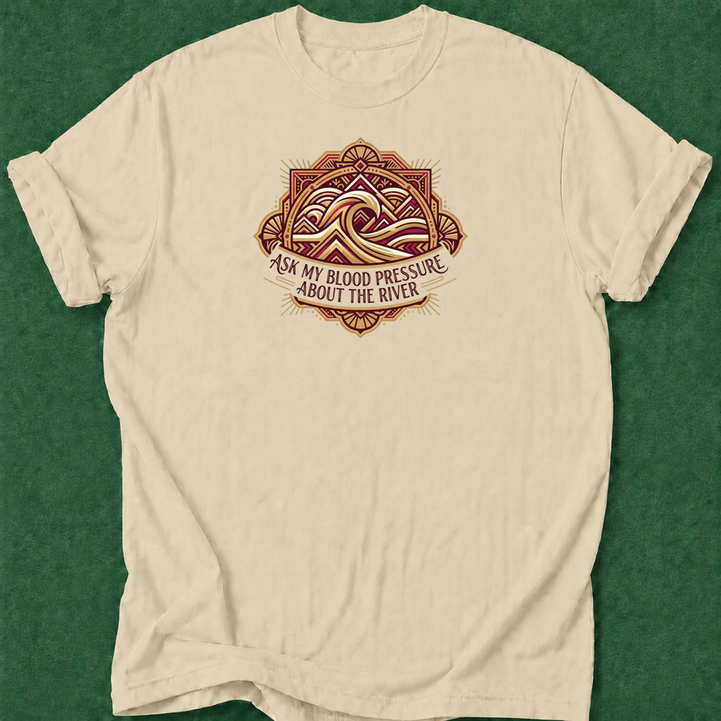 Dead Read River Blood Pressure poker t-shirt design, hold em, grinder, poker intuition, chip stack apparel